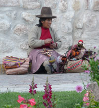 Peruvian weaver